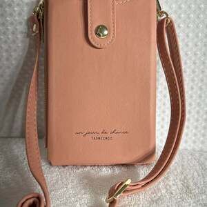 Taomicmic Vegan Leather Small Crossbody Cell Phone Purse Wallet with Card Slots